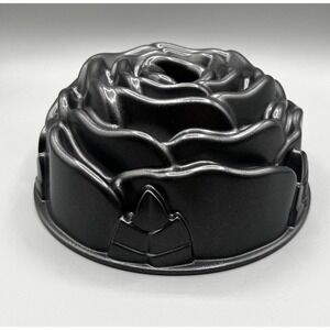 NORDIC WARE 3D Rose With Leaves Bundt Cake Mold Pan Nonstick Heavy Cast Aluminum